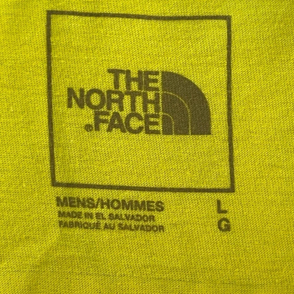 The North Face Men's Yellow Graphic Logo Short Sleeve T-Shirt Size Large